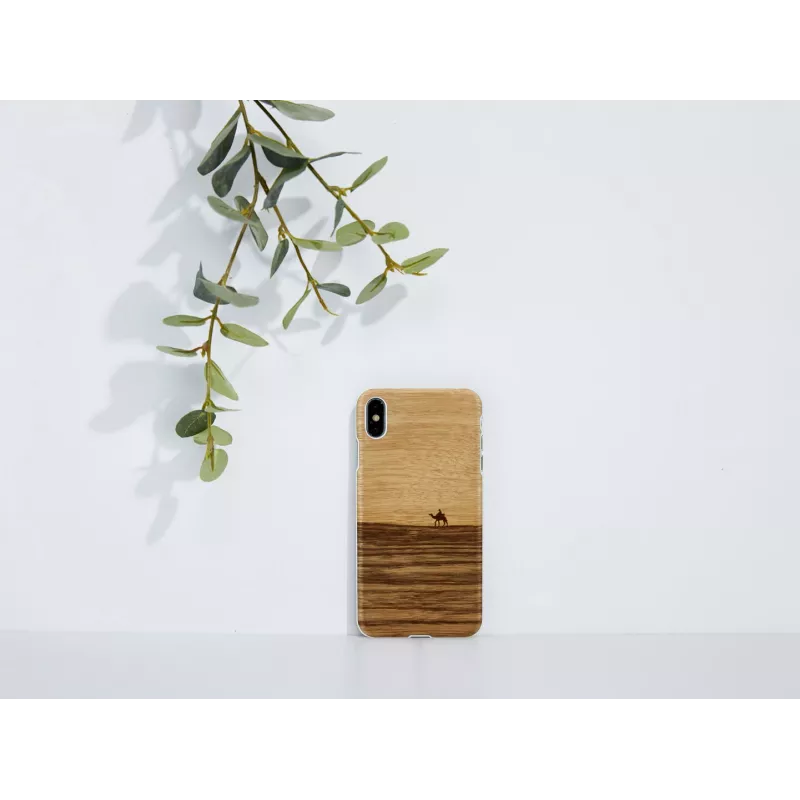 Nutitelefoni ümbris man and wood iPhone XS Maxile — terra white