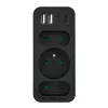 Toitejaotur MACLEAN MCE248 F/B — 3 vahelduvvoolu pesa (1x16A, 2x6A) ja 4 USB-porti (2xUSB‑A, 2xUSB‑C PD 20W), EL-pistik, must