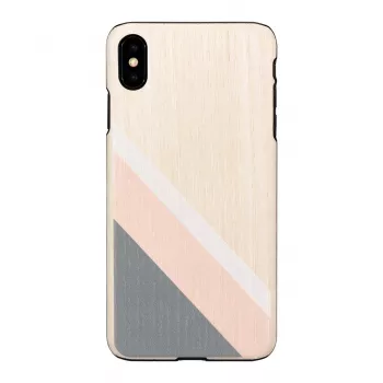 Nutitelefoni ümbris man and wood iPhone XS Maxile — roosa ülikond, must