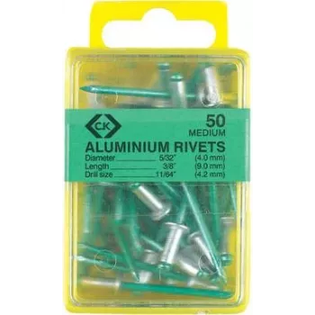 Neet c.k tools T3819A 612, alumiiniumist pimerneet 4,8×9 mm, 40 tk pakendis