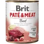 Märg koeratoit Brit Paté & Meat veiselihaga 800 g — täiskasvanud koerad, konserveeritud pasteet