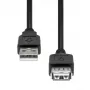 USB-pikenduskaabel ProXtend USB2AAF-001 USB 2.0 A-pesa A isasele, 1 m, must