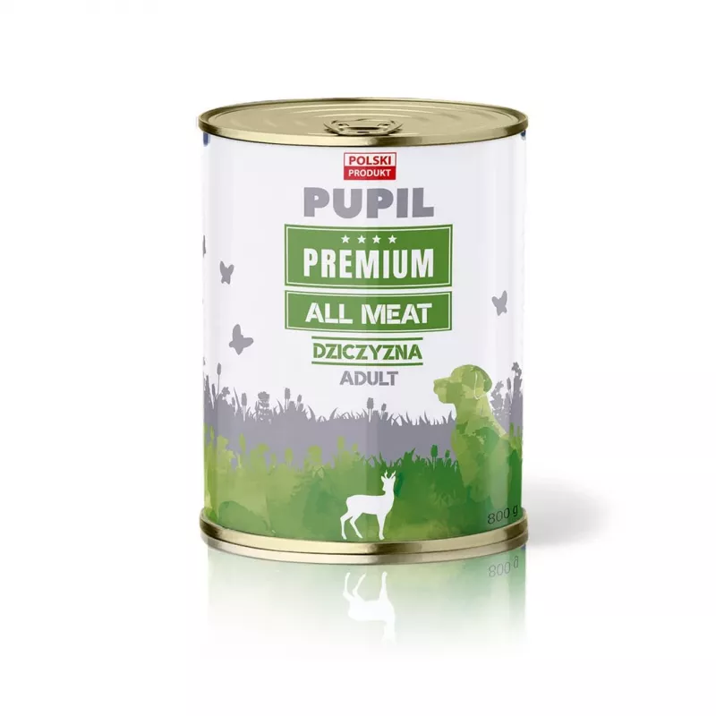 PUPIL Premium All Meat Venison - märg koeratoit - 800g