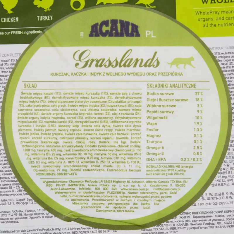 ACANA Grasslands - kuiv kassitoit - 340g
