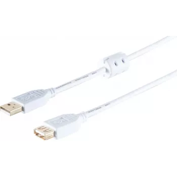 USB High Speed 2.0 pikenduskaabel ShiverPeaks 77120-WF ferriitkonnektoriga