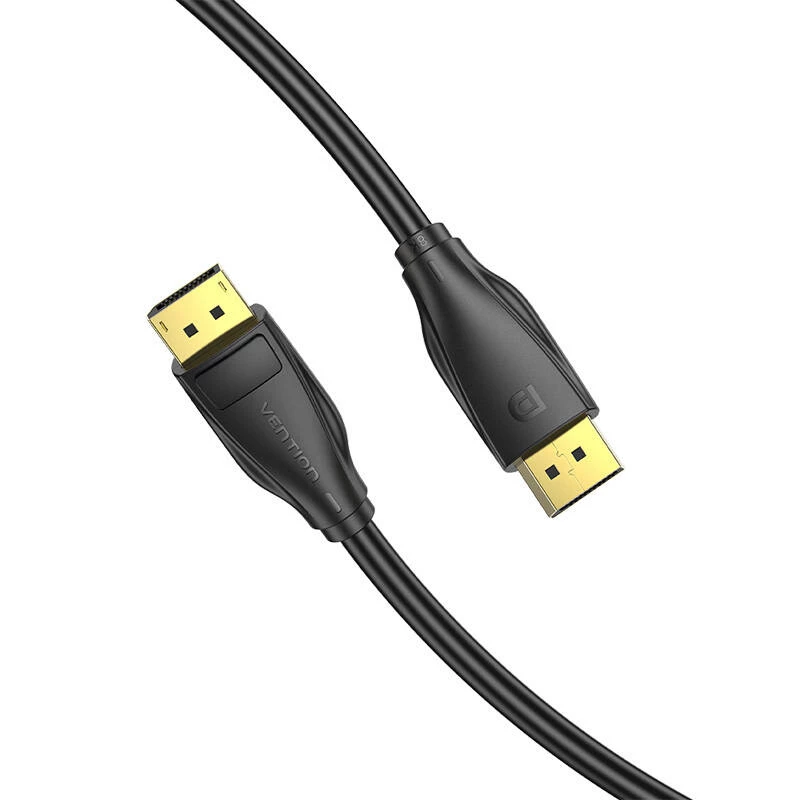 DisplayPort 1.4 kaabel Vention HCCBI, 3 m, 8K@60Hz / 4K@120Hz, 80 Gbit/s, kullatud kontaktidega, must