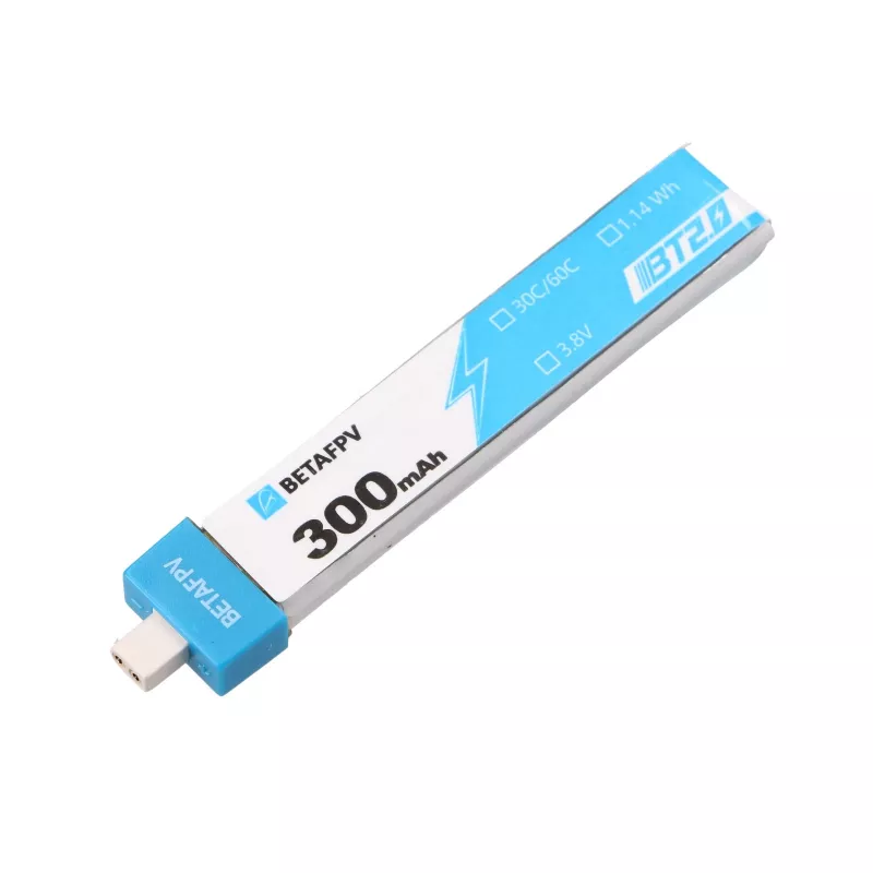 BetaFPV BT2.0 1S droonipatarei komplekt 300mAh 8-pakk, 3,8V