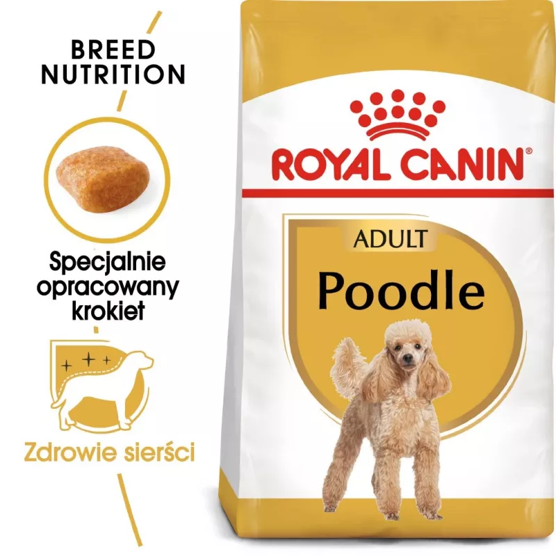 Kuiv koeratoit Royal Canin Poodle Adult 1,5 kg — kana, 30% valku, 19% rasva