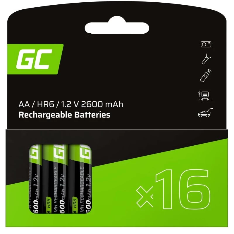 Ni-Mh akud AA R6 2600mAh x16