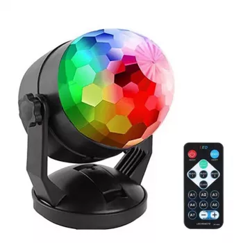 LED-disko valgusefekt DENVER LDB-319 — kompaktne LED-pidutuli, mudel 117220200040