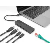 USB-jaotur DeLOCK 10 Gbps 2,5 Gigabit LAN ja PD 85 W