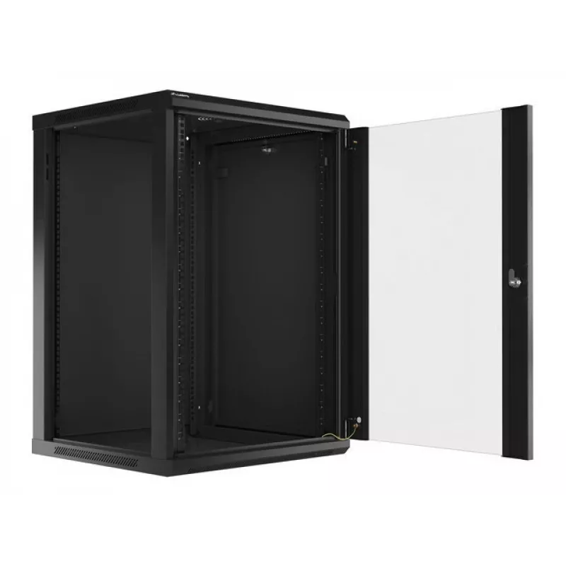Seinale paigaldatav riiul LANBERG WF01-6618-10B, 18U, 600×600×907 mm, must, 60 kg