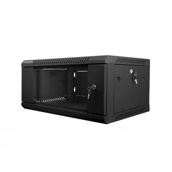 Seinale kinnitatav kapp LANBERG WF01-6404-10B 4U 19 tolli 600×450×285 mm IP20 must, 60 kg kandevõime