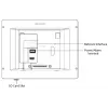 Videosiseside Hikvision DS-KH8350-TE1 7-tolline IPS-puutetundlik ekraan, PoE, SIP, MicroSD-pesa, 1024×600, Alumiiniumkorpus, Must
