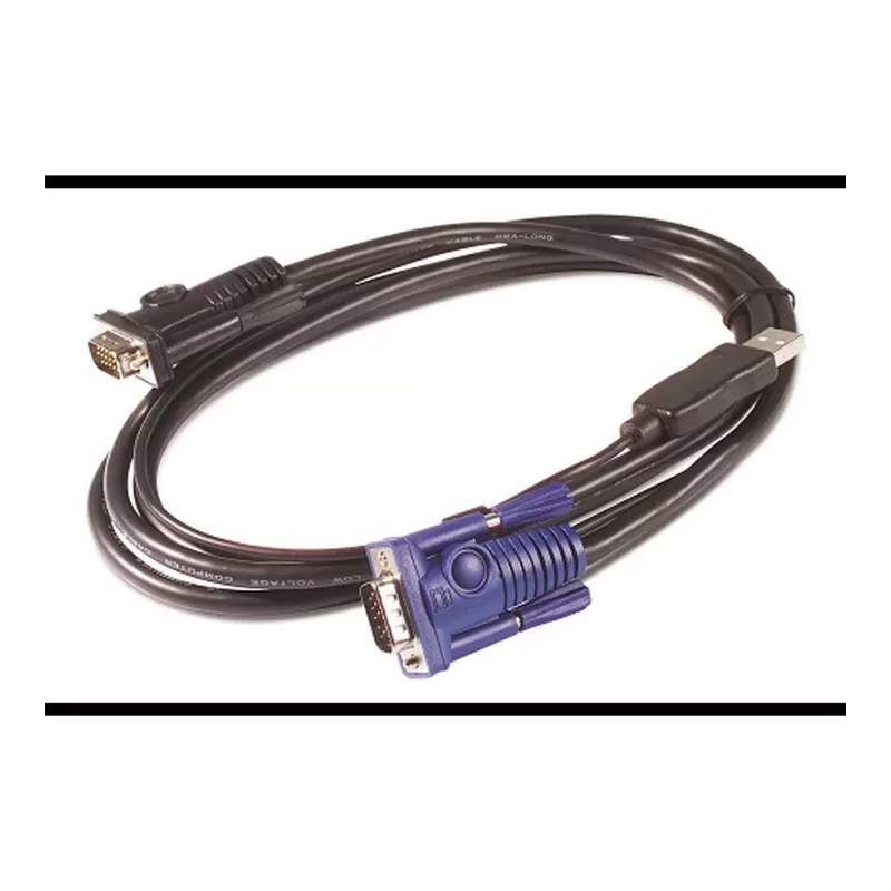 APC KVM USB-kaabel - 6 jalga (1,8 m), 1,83 m, USB, USB, VGA, must, USB-A