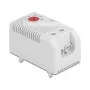 Termostaat DELOCK 66824, plastkorpus, IP20, 30 W, 250 V, 10 A, 43×60×33 mm, hall/punane