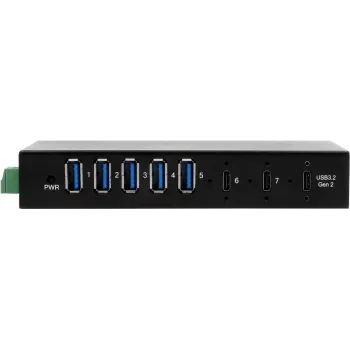 EXSYS GmbH 7-Port USB 3.2 Gen 2x1 Metal HUB, 2x C + 5x A-Connector (EX-12297HMS)