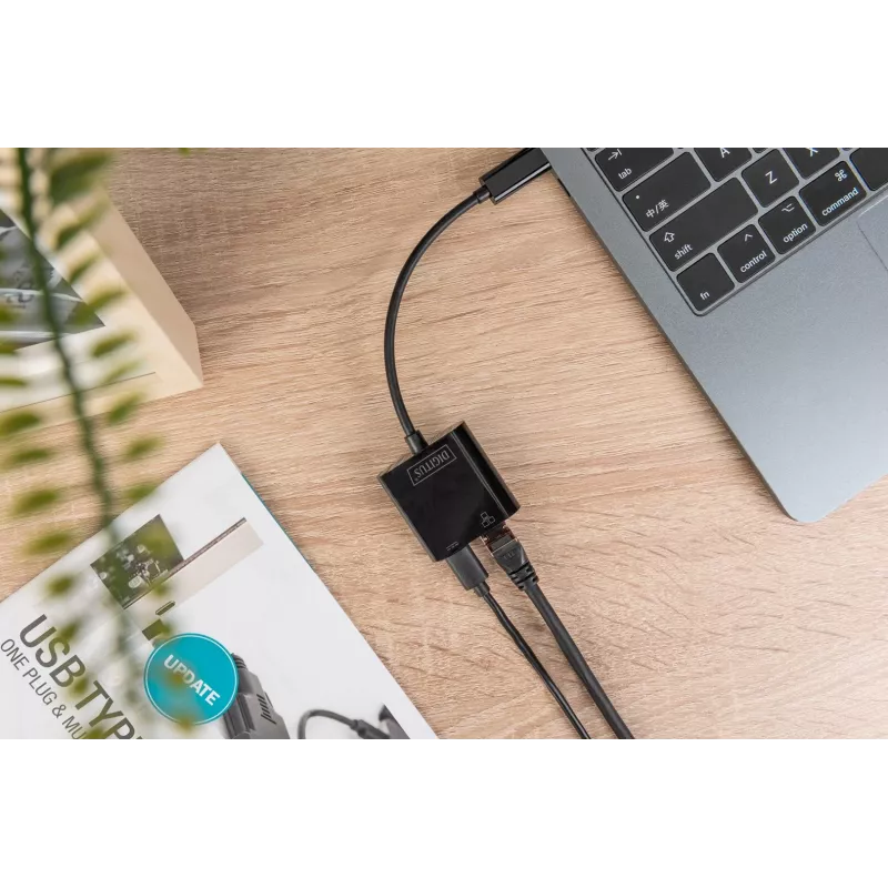 USB USB-C Gigabit Ethernet adapter Digitus DN-3027
