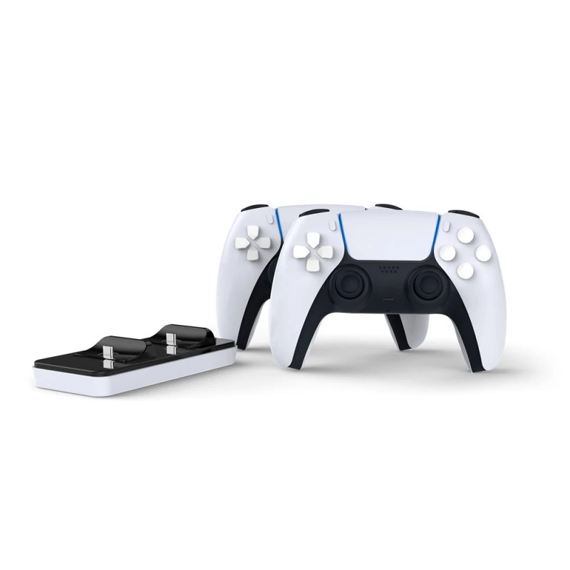 Laadimisdokk SUBSONIC SA5608 PlayStation 5 kontrolleritele kahe kiirlaadimispesa ja LED-indikaatoritega