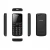 Mobiiltelefon eakatele KX-TU110 must