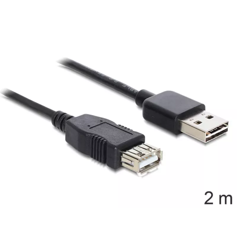 USB-kaabel DeLOCK EASY-USB 2.0-A 2m must