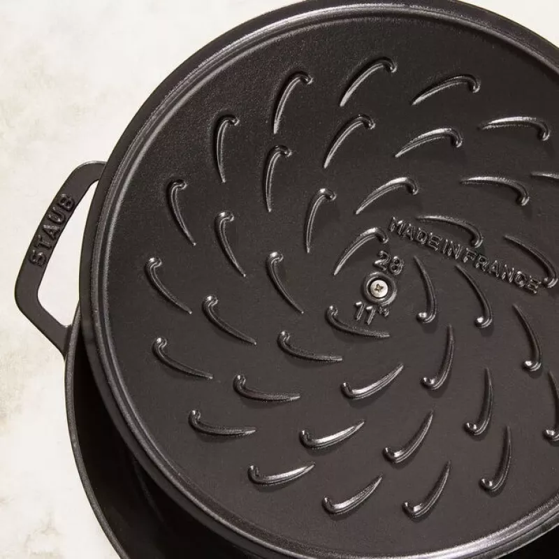 Saute Pan ZWILLING STAUB BRAISERS Ümmargune 28 cm, must, põhja Ø 22,2 cm