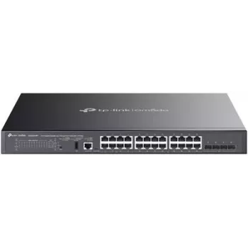 TP-Link SG5428XMPP võrgukommutaator Hallatav L3 Gigabit Ethernet (10/100/1000) Power over Ethernet (PoE) Must