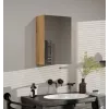 Vannitoa hoiusapp top e shop POLA 1DL ARTISAN — seinale paigaldatav, tamme raam, 400×220×600 mm, 3 riiulit