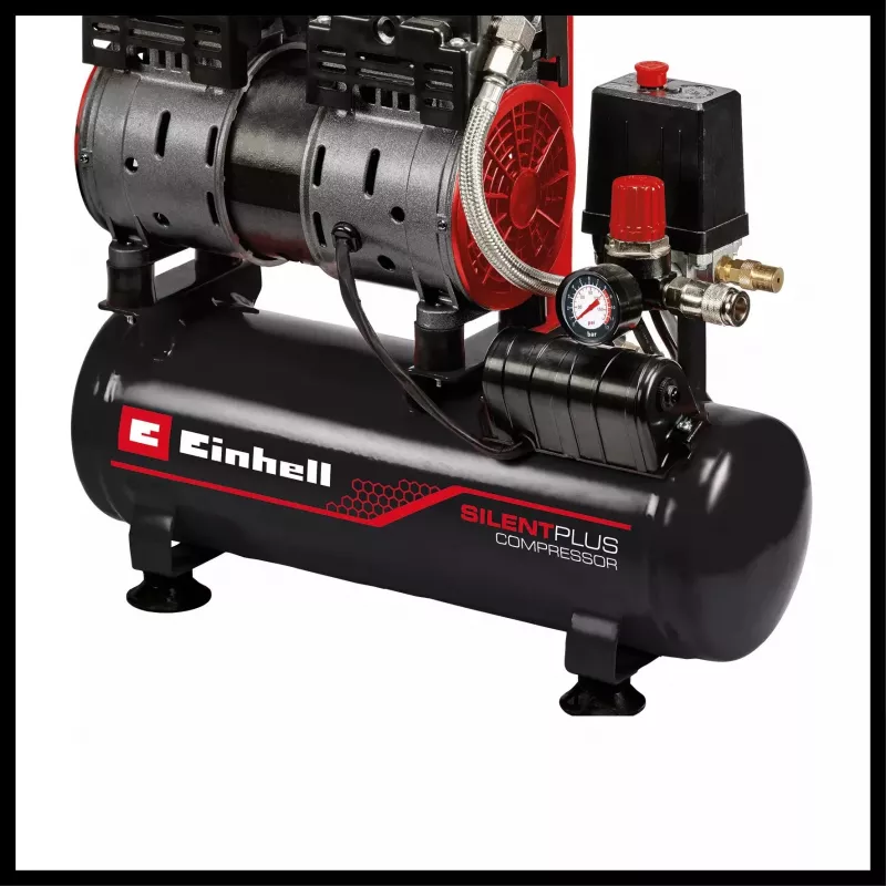 Kompressor TE-AC 110/6 Silent Plus (must/punane, 550 W)