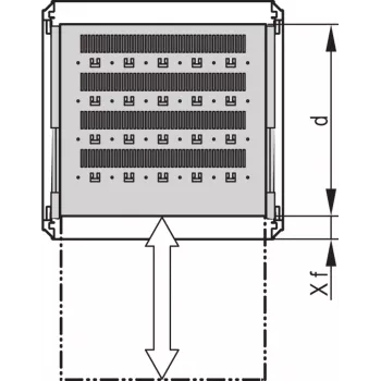 SCHROFF 19SHELF TELESCOPIC 2U1000D RAL7021 - Rack-Accessory (27230109)