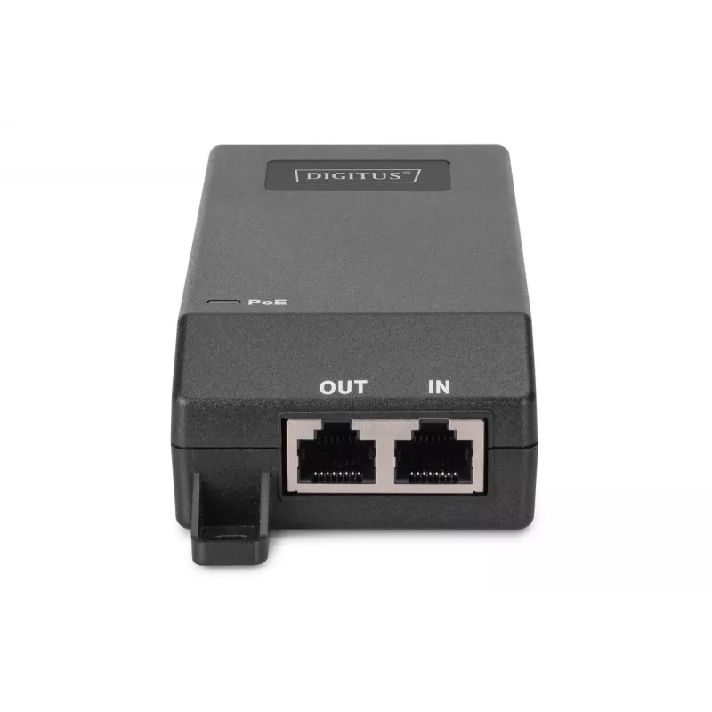 Digitus Gigabit Ethernet PoE+ süstija 802.3at 30 W must