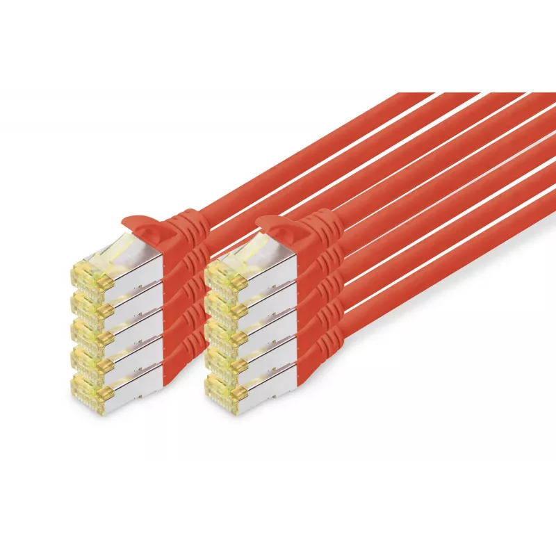 Digitus CAT 6A S/FTP RJ-45 võrgukaabel 2 m punane