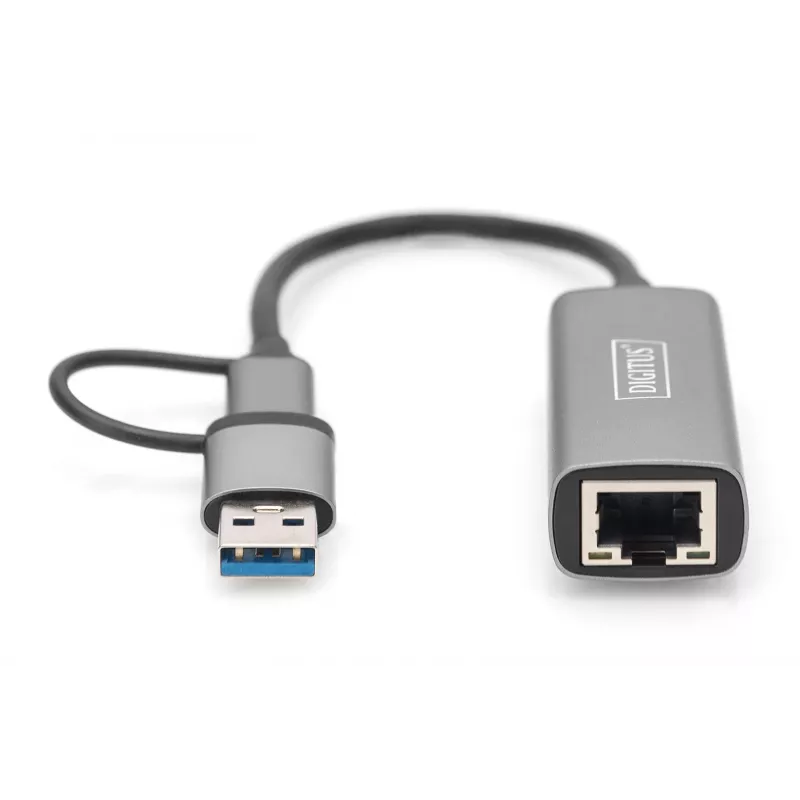USB USB-C Gigabit Etherneti adapter Digitus DN-3028