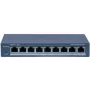 Võrgukommutaator Hikvision DS-3E1309P-EI(B) 8-pordine 100 Mbps 110W PoE-ga