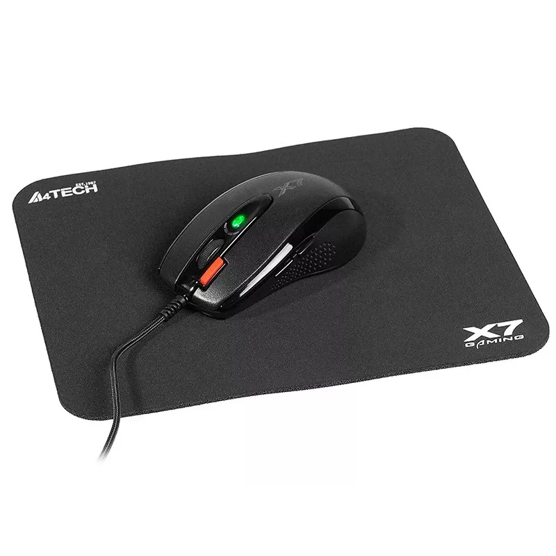 Mängurihiir A4Tech X-7120 USB Type-A mõlemakäeline 2000 DPI, 3 ms, juhtmega, must