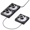 120 mm korpuseventilaator Jonsbo ZK-120B ARGB must, 120 mm, ARGB valgustus