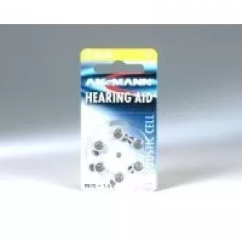 1x6 Ansmann Zinc-Air 10 (PR70) kuuldeaparaadi patareid