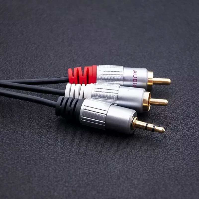 Helikaabel Qoltec 52340 2m 2xRCA 3.5mm Must