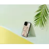Kaitsev telefoniümbris iKins Apple iPhone 12 / 12 Pro jaoks – roosa marmorist disain