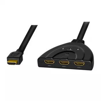 LogiLink - Video/Audio Splitter/Switch - 3 x HDMI - Desktop