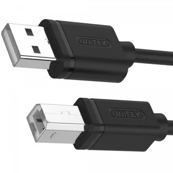 USB 2.0 kaabel Unitek Y-C420GBK, USB A USB B-le, 3 m, must