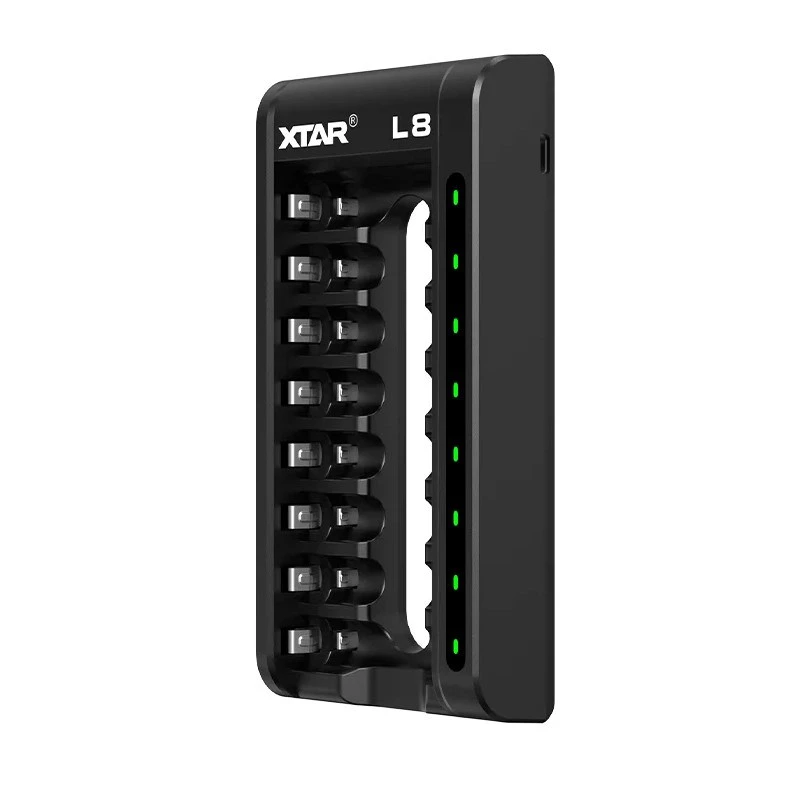 Aku laadija AA/AAA 1,5 V ja 1,2V, nutikas - 8 pesaga