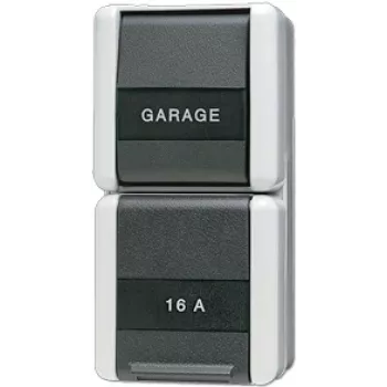 JUNG 876NAW surunupplüliti, IP44, 250 V, must-valge