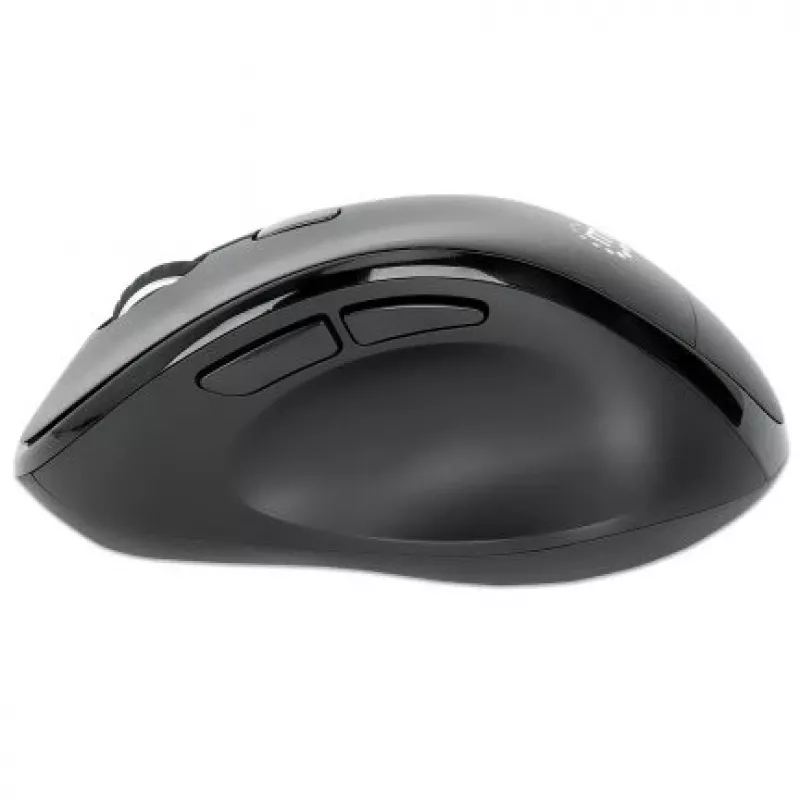 Manhattan Ergonomic Wireless hiir, paremakäeline, reguleeritav 800/1200/1600dpi, 2.4Ghz (kuni 10m), kuus nuppu kerimisrattaga, kombineeritud USB-A ja USB-C vastuvõtja, must, AA aku (kaasas), kolmeaastane garantii