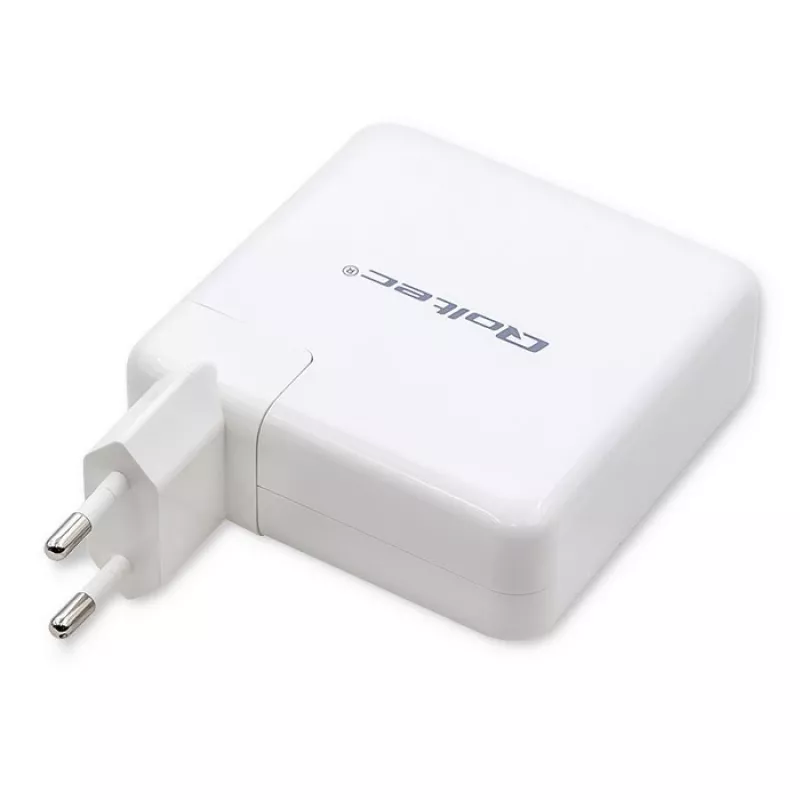 Qoltec GaN laadija FAST 108W | 5-20V | 3-4.7A | USB C | Valge