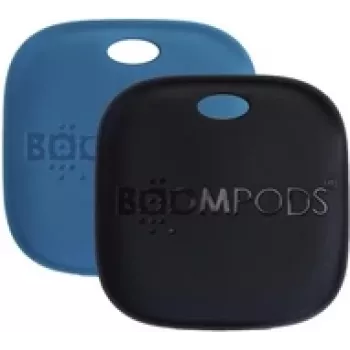 Taaslaetav siltide duopakett Boompods Boomtag TARRE2 — sinine ja must
