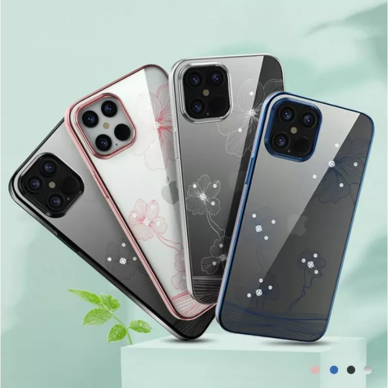 Kaitsev telefoniümbris Devia Crystal Flora iPhone 12 mini jaoks, sinine