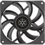 Korpuse ventilaator SILVERSTONE SST-AS120B 120mm must läbipaistev, 3-kontaktiline