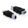 USB-adapter DeLOCK USB 3.0-B M USB 3.0-A FM-le 65179
