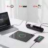 Pikendusjuhe MACLEAN MCE394 B — 3 pistikupesa + 3×USB A, 110–240V, 2,1A USB, 2500W, 1,5 m kaabel, must